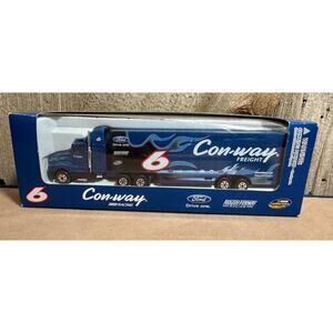 NIB Welly Con-Way Freight Die Cast Ford Racing Semi Truck & Trailer Roush Fenway